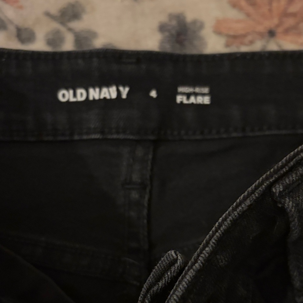 Old Navy Black Flare Women's Jeans - Picture 2 of 2